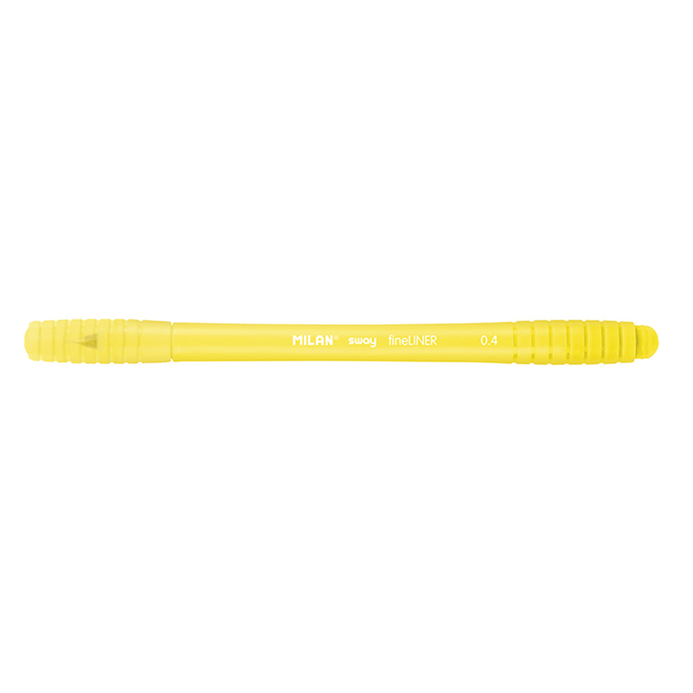 Milan Sway Fine Liner Fibre Tip Marker 0.4mm Tip Yellow - Cafe Supply