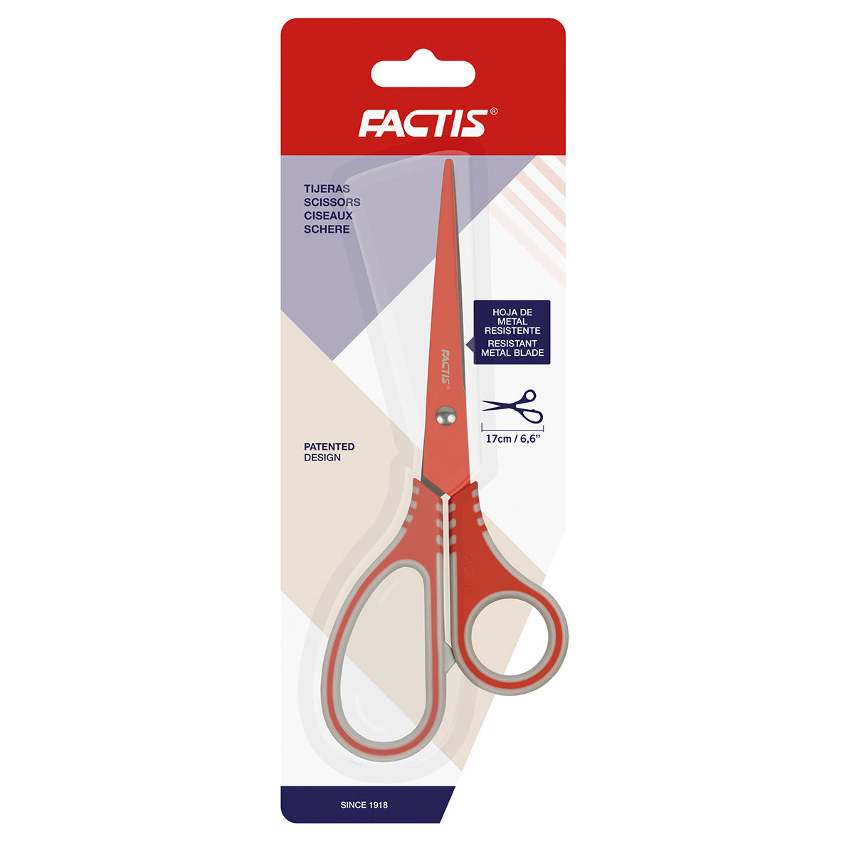 Factis Scissors 170mm Red Handle - Cafe Supply