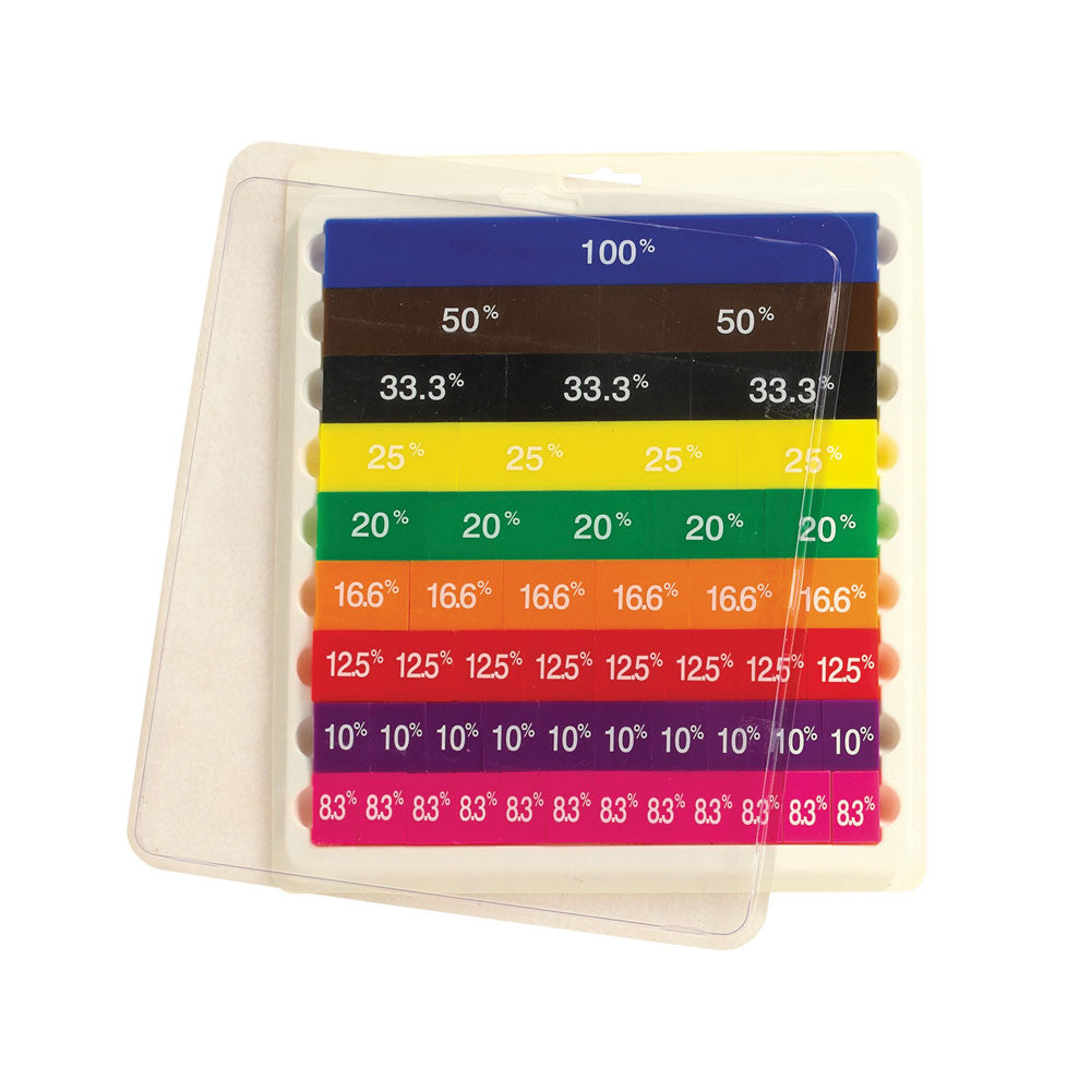 LCBF Fraction Tiles 51 Pieces Assorted - Cafe Supply