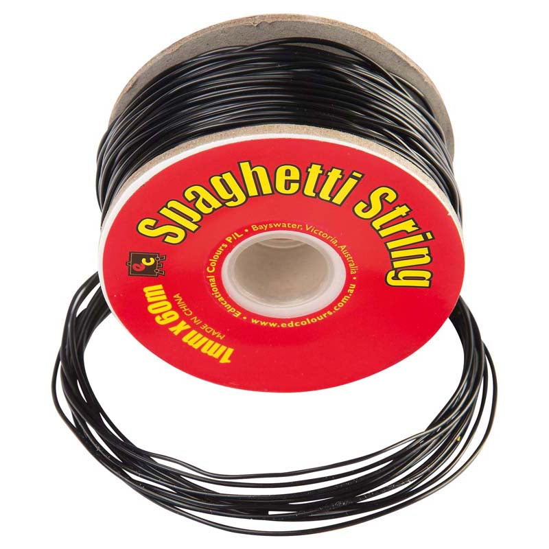 EC String PVC Spaghetti 60m Black - Cafe Supply