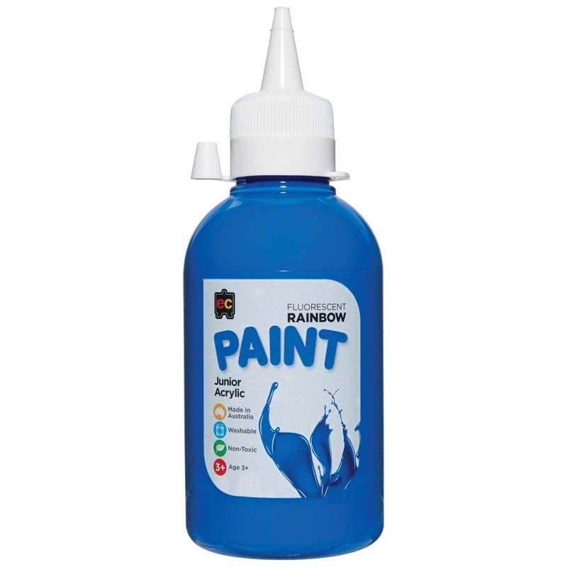 EC Paint Rainbow Fluoro Blue 250ml - Cafe Supply