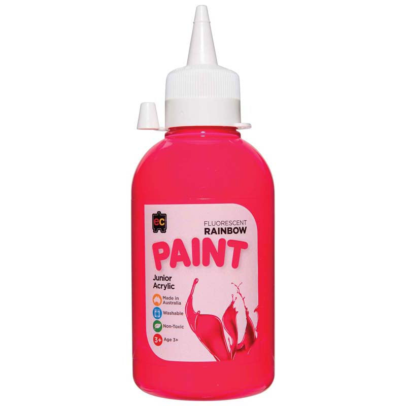 EC Paint Rainbow Fluoro Pink 250ml - Cafe Supply