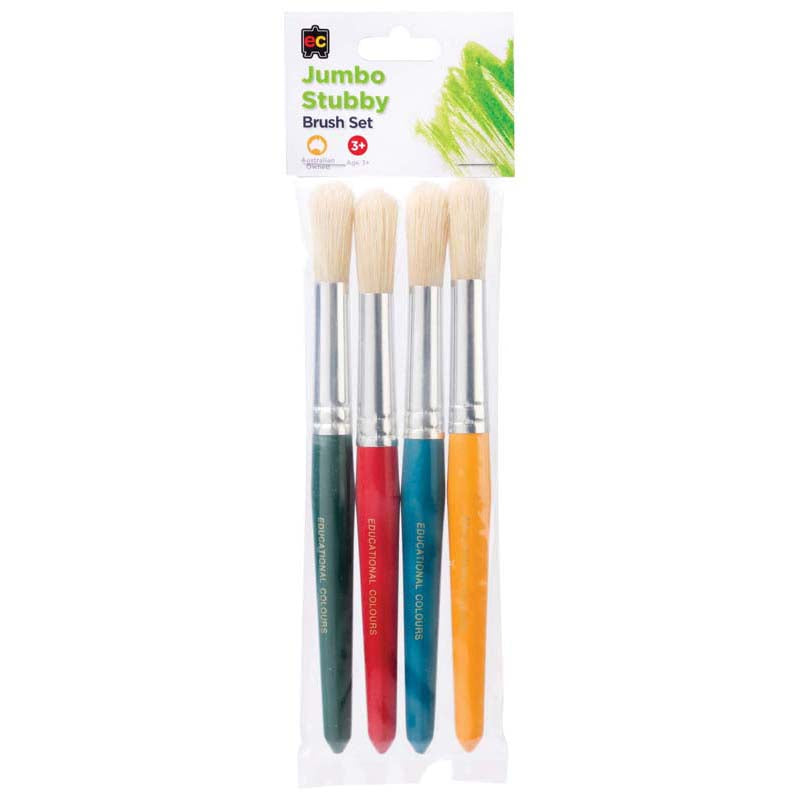 EC Brush Round Stubby 4 Pack - Cafe Supply