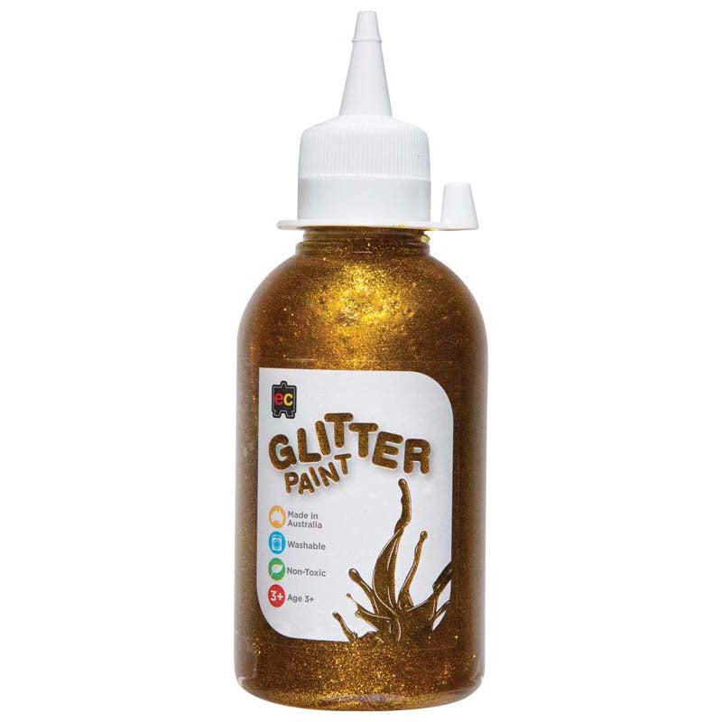 EC Glitter Paint Gold 250ml - Cafe Supply