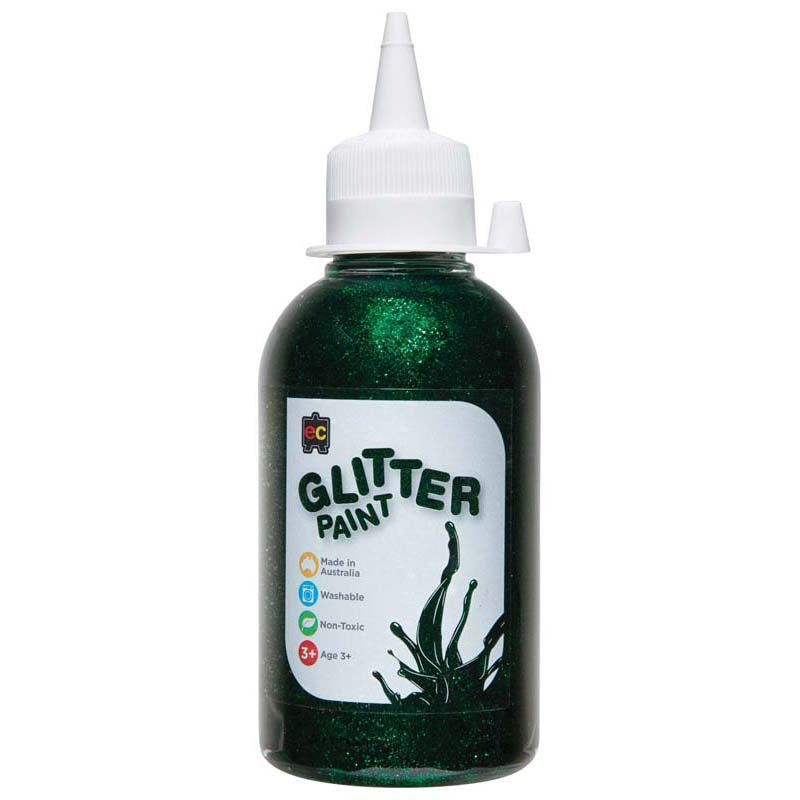 EC Glitter Paint Green 250ml - Cafe Supply