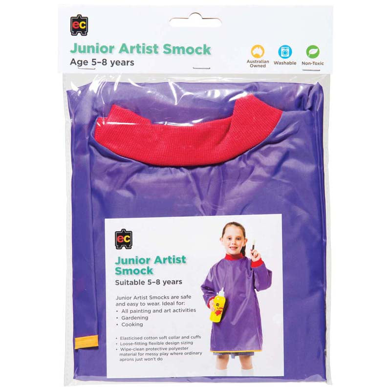 EC Smock Junior 5-8 Year Purple - Cafe Supply