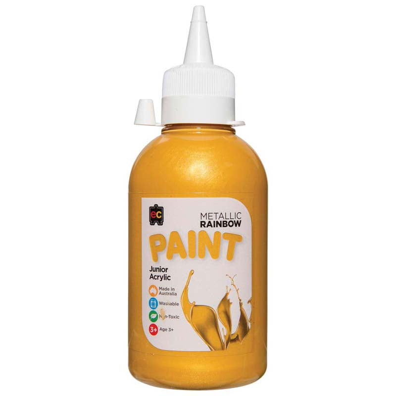 EC Paint Rainbow Acrylic Gold 250ml - Cafe Supply