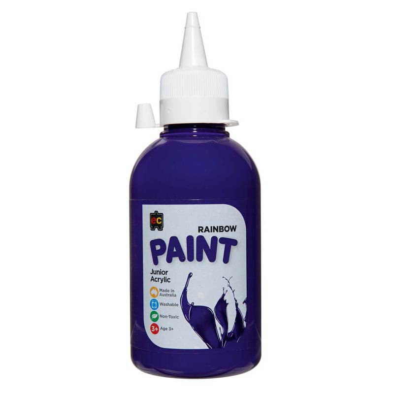 EC Paint Rainbow Acrylic Purple 250ml - Cafe Supply