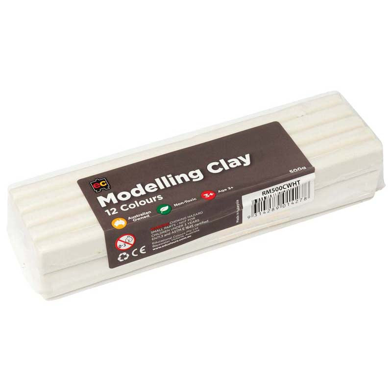 EC Modelling Clay White 500gm - Cafe Supply
