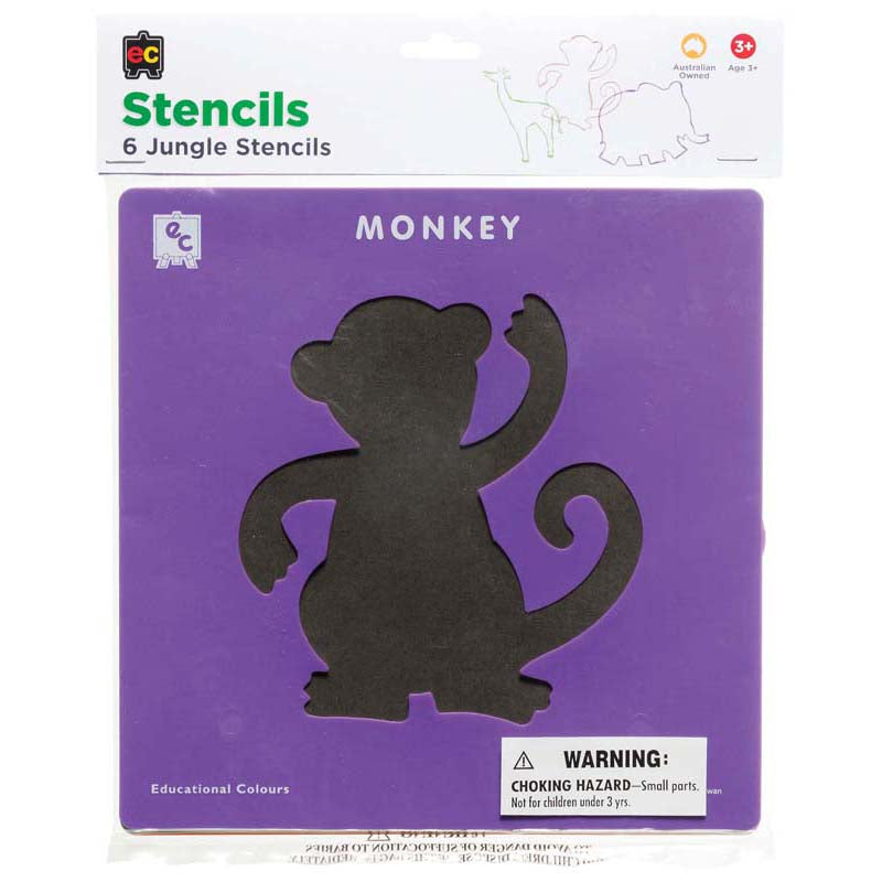 EC Stencil Set Jungle Set of 6 - Cafe Supply