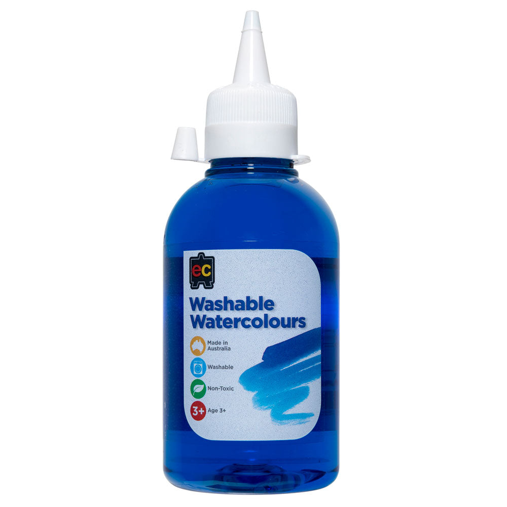 EC Paint Washable Watercolours 250ml Blue - Cafe Supply