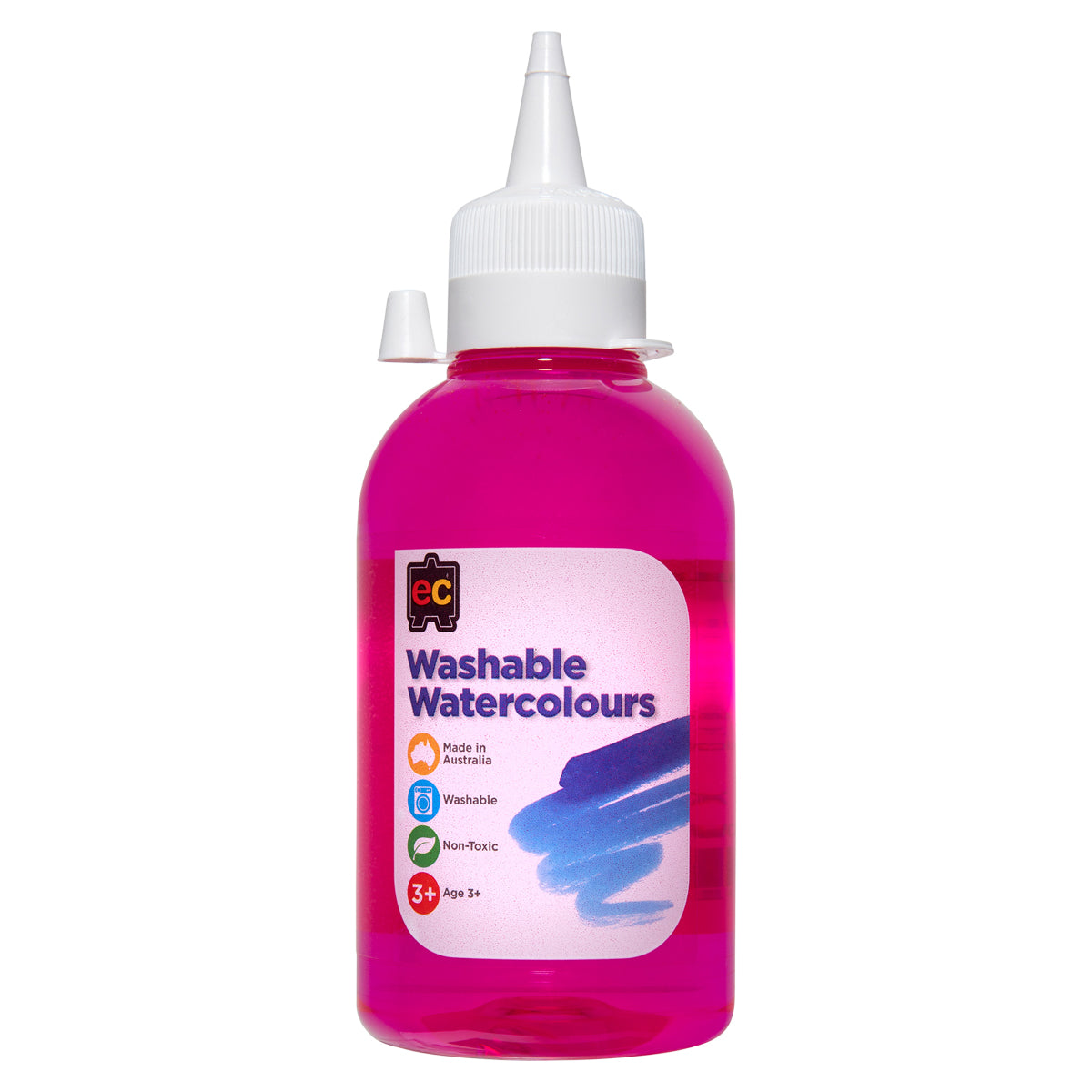 EC Paint Washable Watercolours 250ml Pink - Cafe Supply