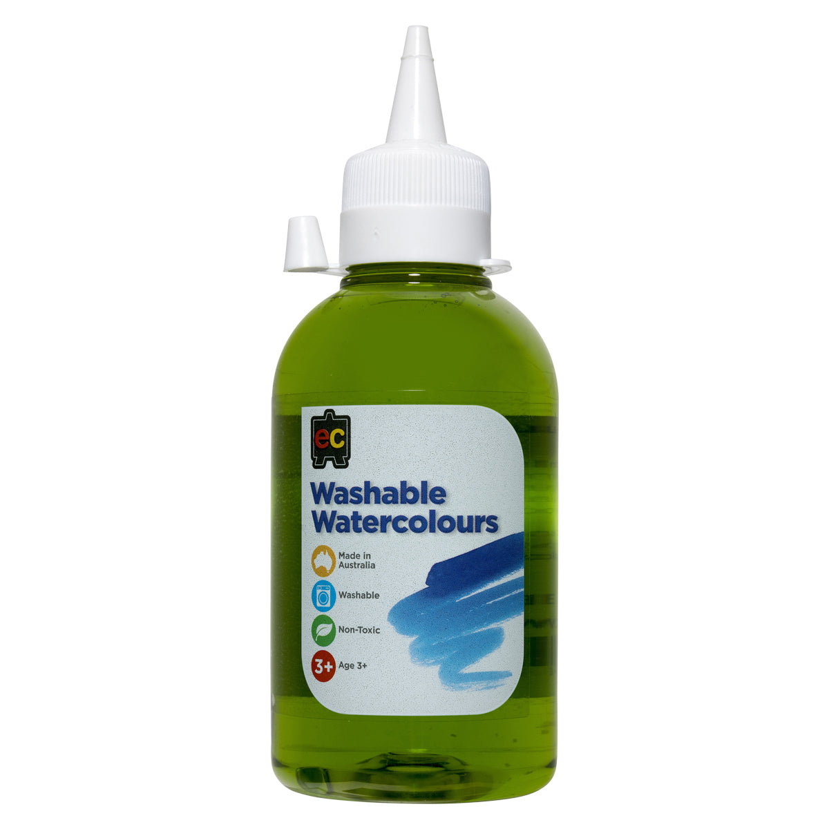EC Paint Washable Watercolours 250ml Lime - Cafe Supply