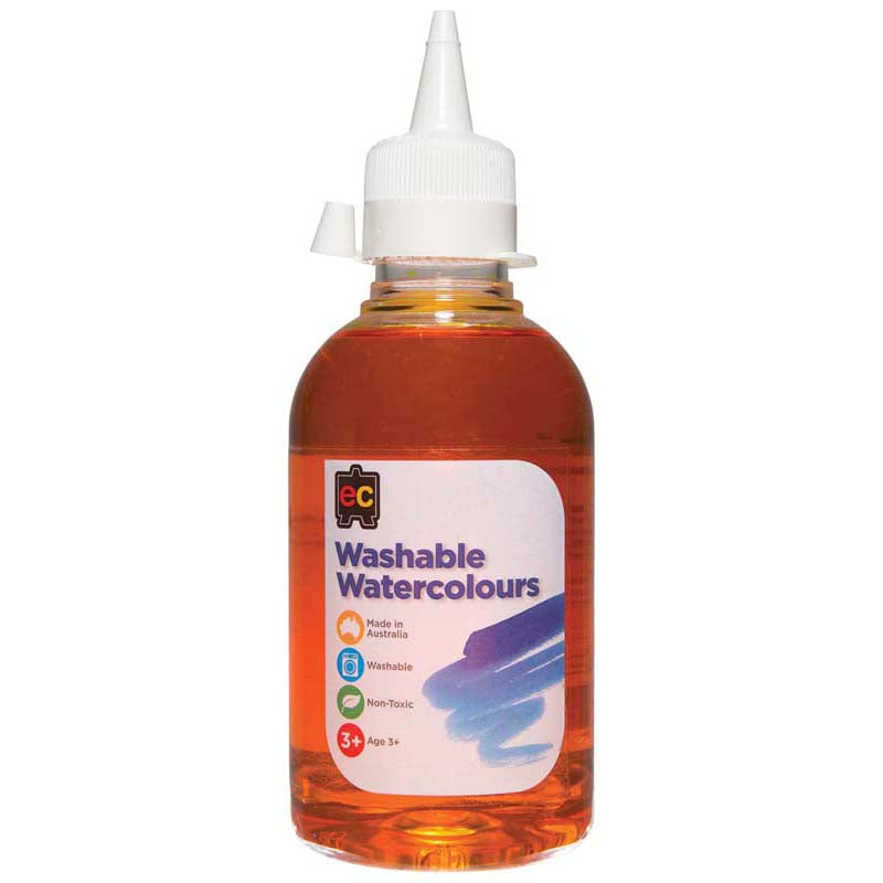 EC Paint Washable Watercolours 250ml Yellow - Cafe Supply