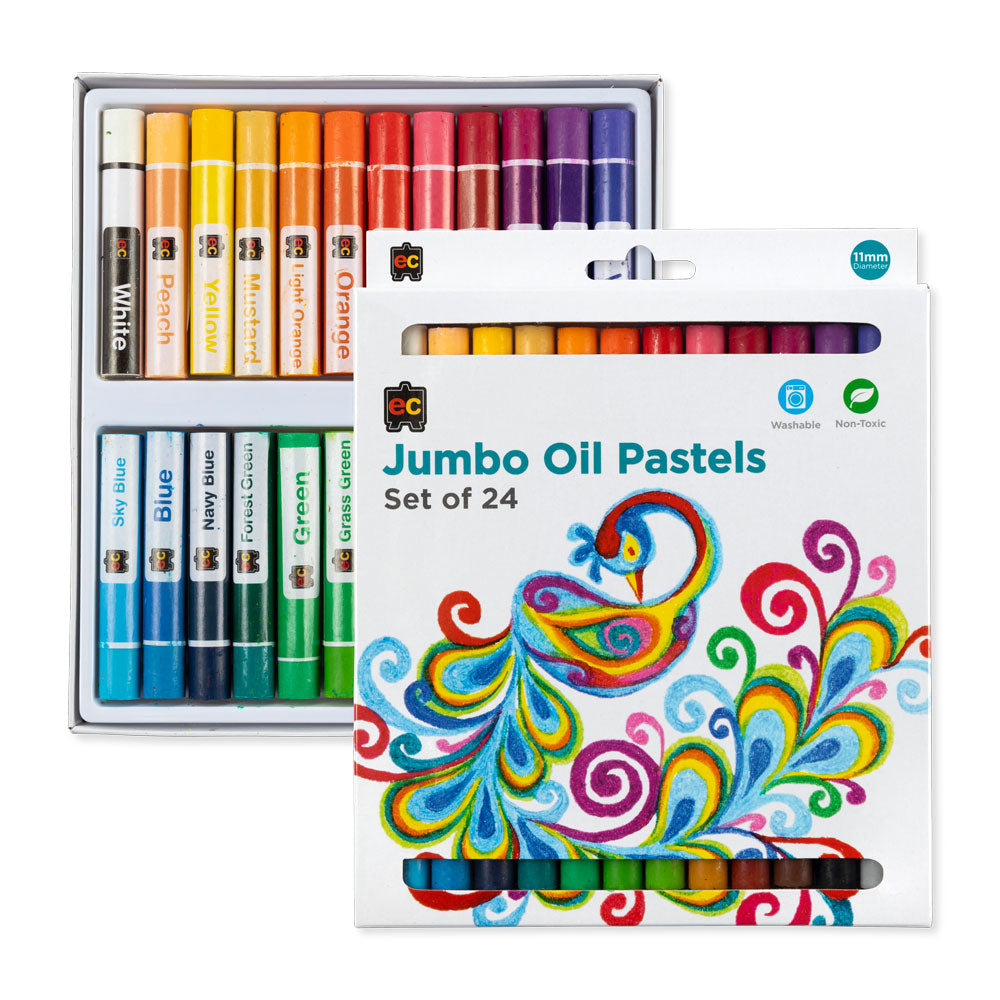 EC Pastels Jumbo Oil Pack Of 24 - Cafe Supply