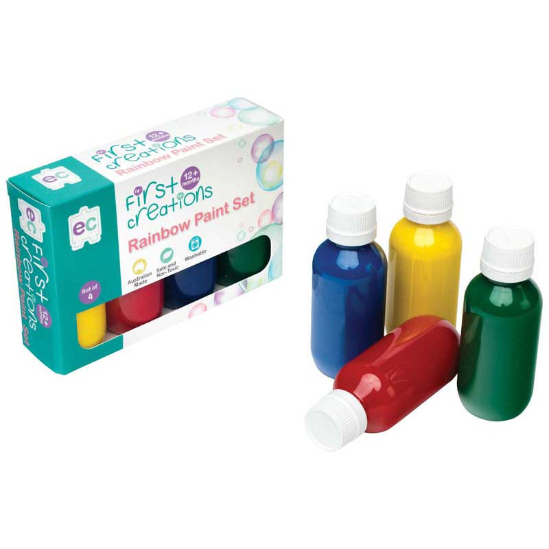 EC First Creations Rainbow Paint Set 4 - Cafe Supply