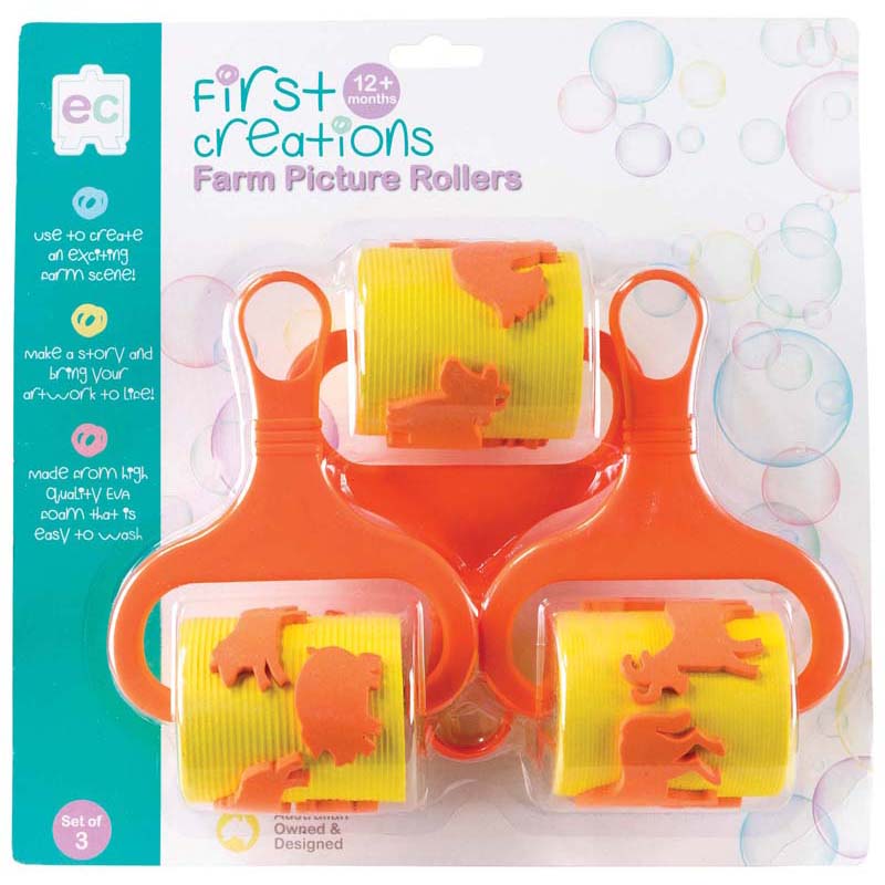 EC First Creations Farm Picture Rollers Set 3 - Cafe Supply
