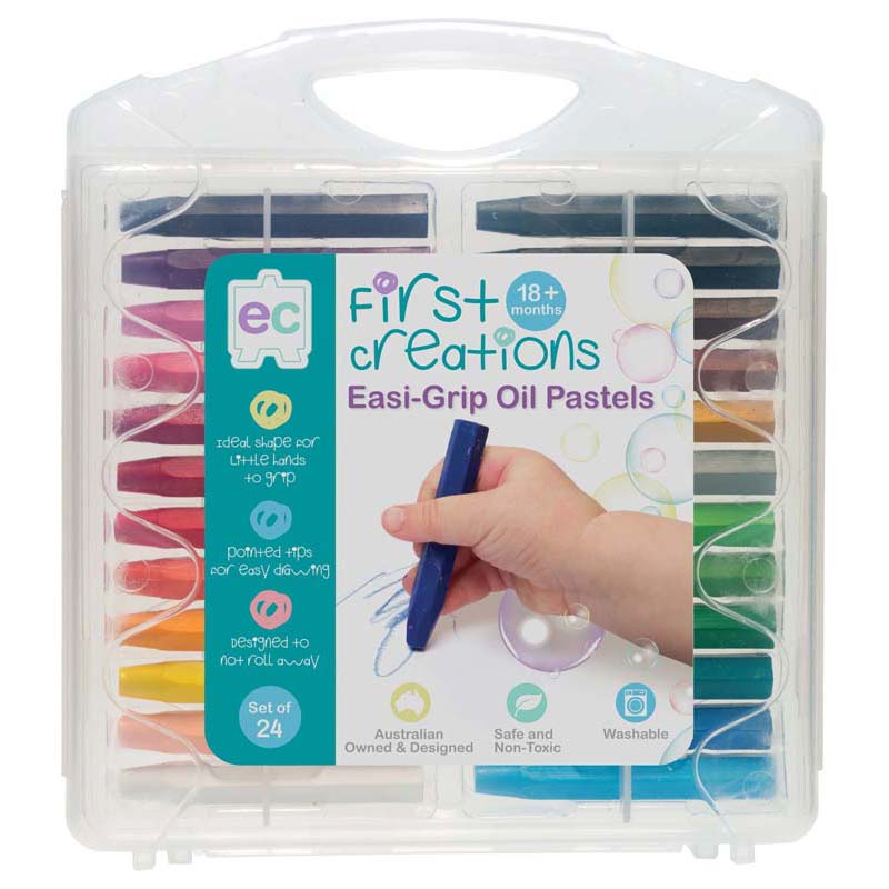 EC First Creations Easi-Grip Oil Pastels Set 24 - Cafe Supply