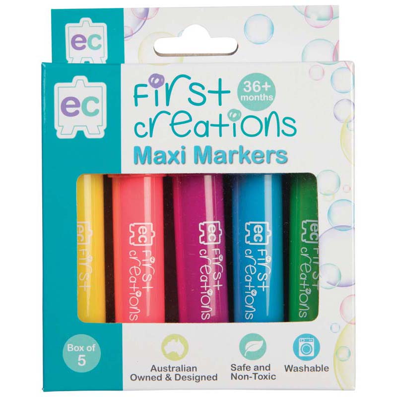 EC First Creations Maxi Markers Box 5 - Cafe Supply