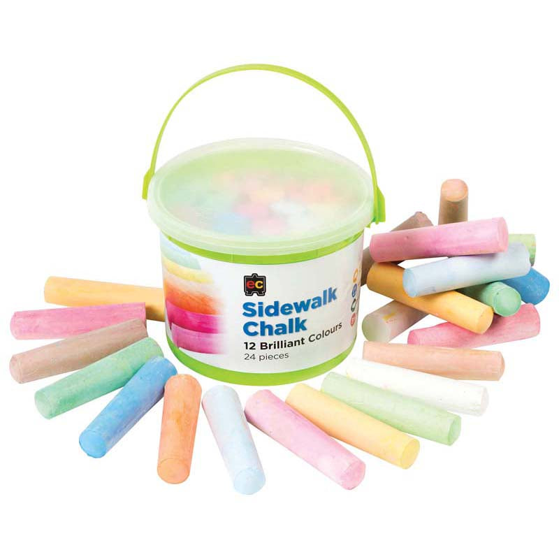 EC Sidewalk Chalk Bucket 24 - Cafe Supply
