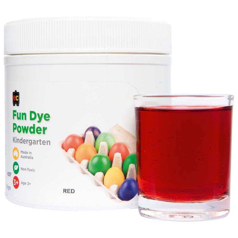 EC Craft Fun Dye Powder Red 500gms - Cafe Supply