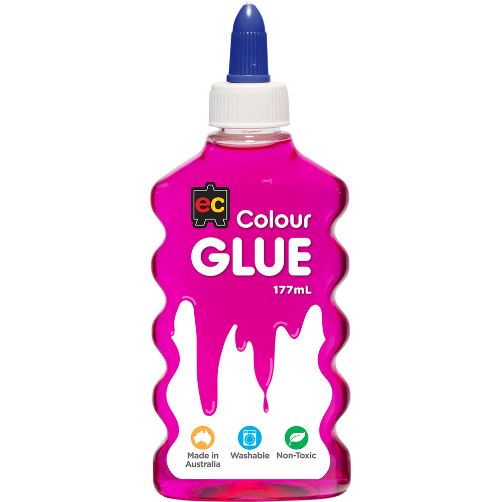 EC Coloured Glue 177ml Magenta - Cafe Supply