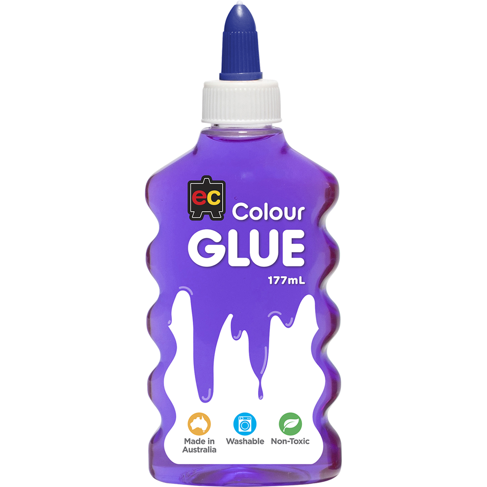 EC Coloured Glue 177ml Purple - Cafe Supply