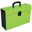 FM File Expanding Vivid Lime Green 19 Pocket - Cafe Supply