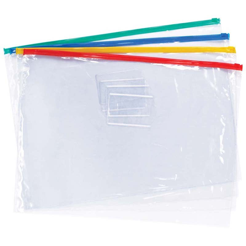 FM Data Wallet B4 Clear PVC With Zip - Cafe Supply