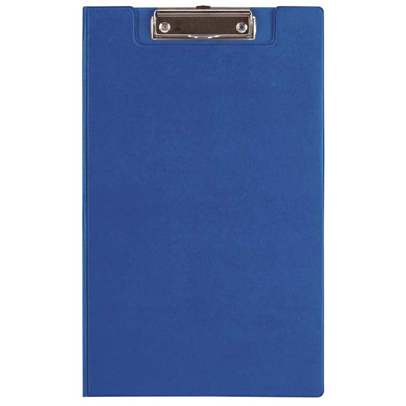 FM Clipboard Blue With Flap Foolscap - Cafe Supply