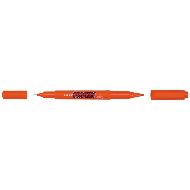 Uni Prockey Marker Dual Tip 0.4/0.9mm Orange PM-120 - Cafe Supply