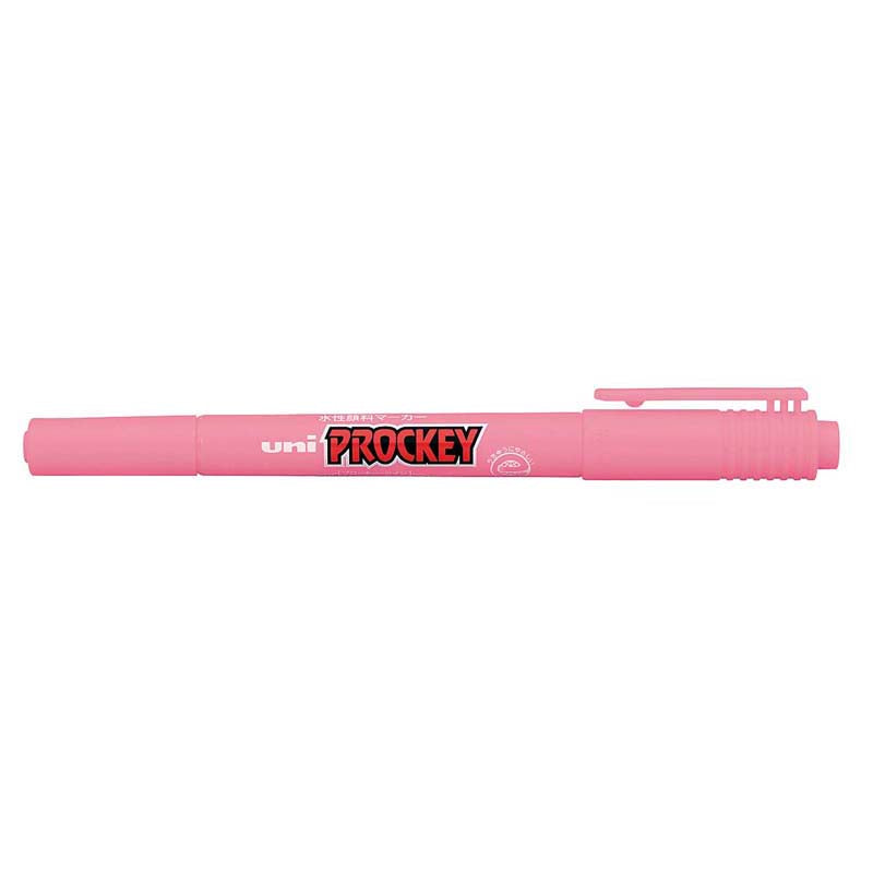 Uni Prockey Marker Dual Tip 0.4/0.9mm Pink PM-120 - Cafe Supply