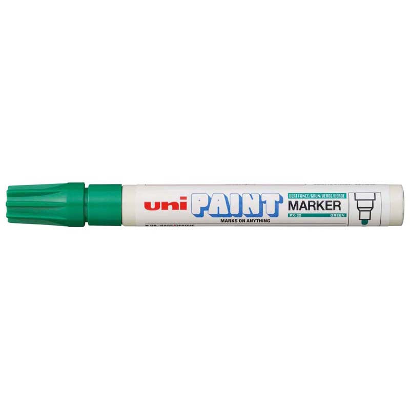 Uni Paint Marker 2.8mm Bullet Tip Green PX-20 - Cafe Supply