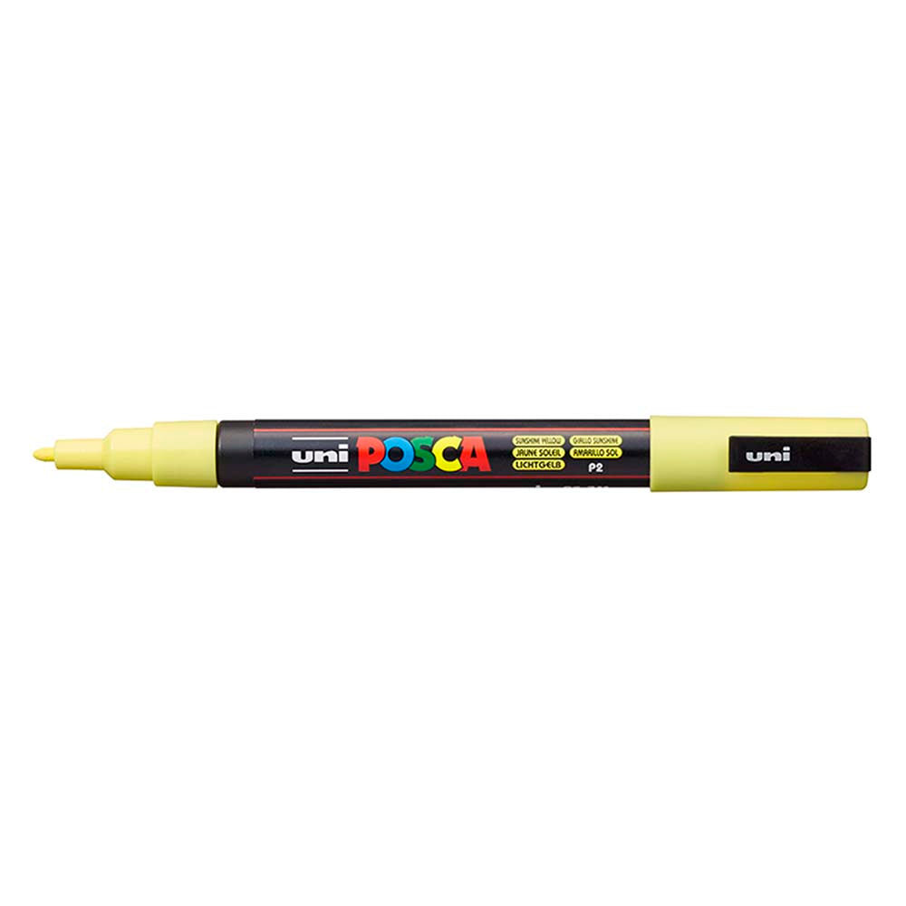 Uni Posca Marker 0.9-1.3mm Fine Sunshine Yellow PC-3M - Cafe Supply
