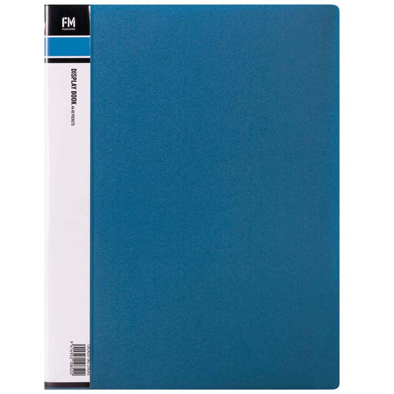 FM Display Book A4 Blue 40 Pocket - Cafe Supply