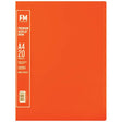 FM A4 Premium Display Book 20 Pocket Burnt Orange - Cafe Supply