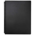 FM Display Book A4 Black Refillable 20 Pocket - Cafe Supply