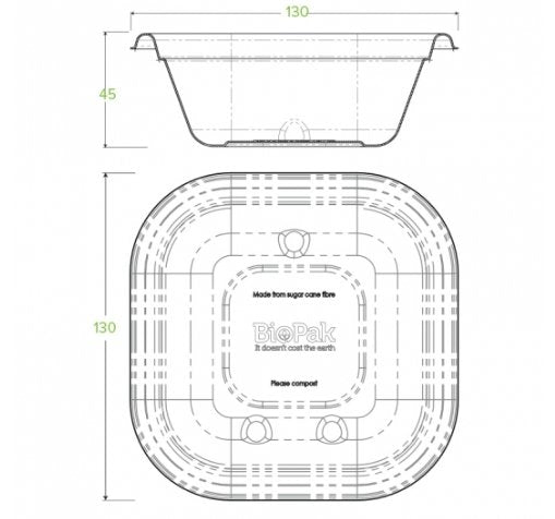 280ML WHITE BIOCANE TAKEAWAY BASE - Cafe Supply