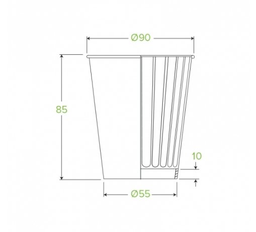 295ML / 8OZ (90MM) ART SERIES DOUBLE WALL BIOCUP - Cafe Supply