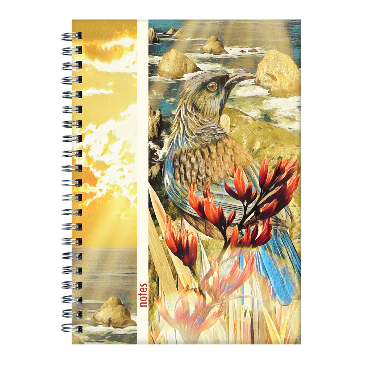 Kanuka Glen Art Notebook Wiro A5 192 Page Tui - Cafe Supply