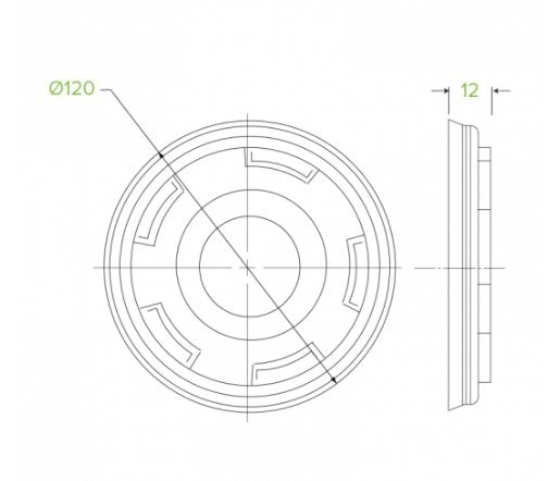 430-950ML / 12-32OZ BIOBOWL PLA WHITE LID - Cafe Supply