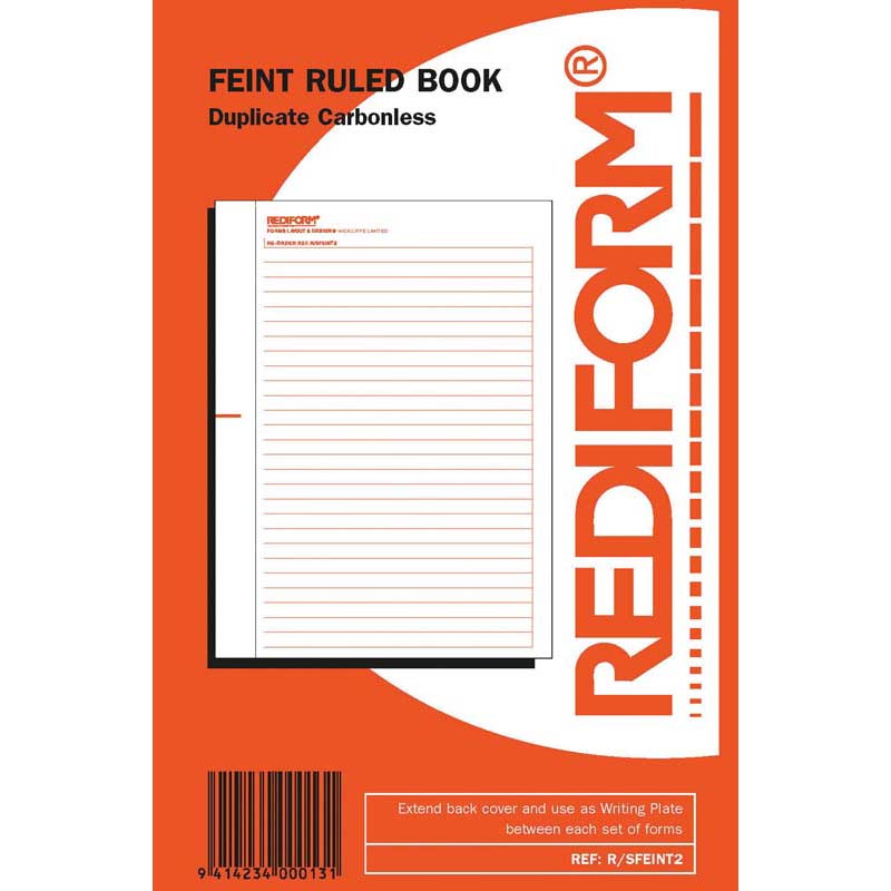 Rediform Book Feint Ruled Duplicate 50 Leaf - Cafe Supply