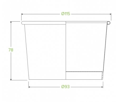 550ML / 16OZ NATURAL BIOBOWL - Cafe Supply