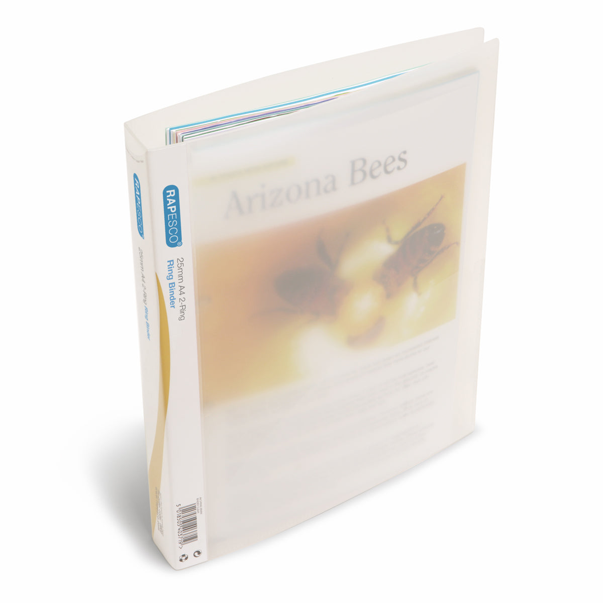 Rapesco Ring Binder 2/25 A4 Clear - Cafe Supply