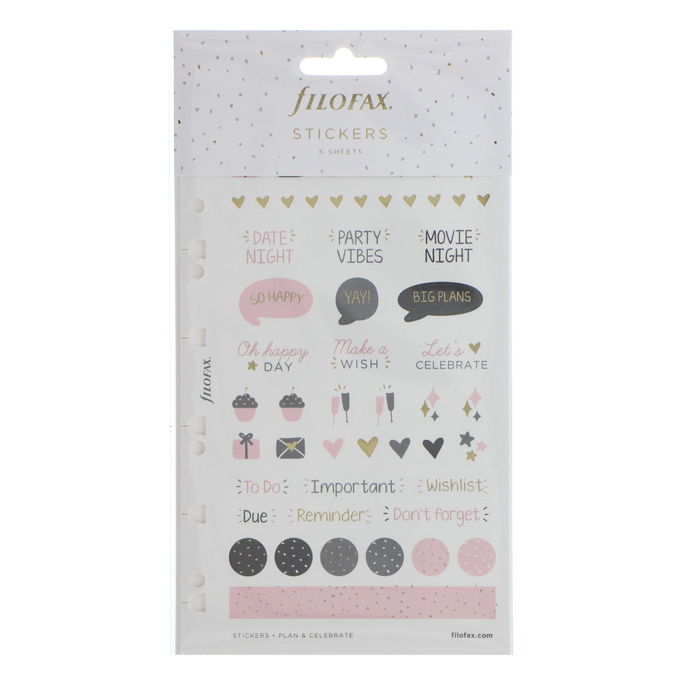 Filofax Confetti Stickers Pack - Cafe Supply