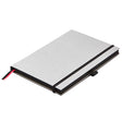 Lamy Notebook A5 Hard Cover Silver with Black - Plain - Cafe Supply