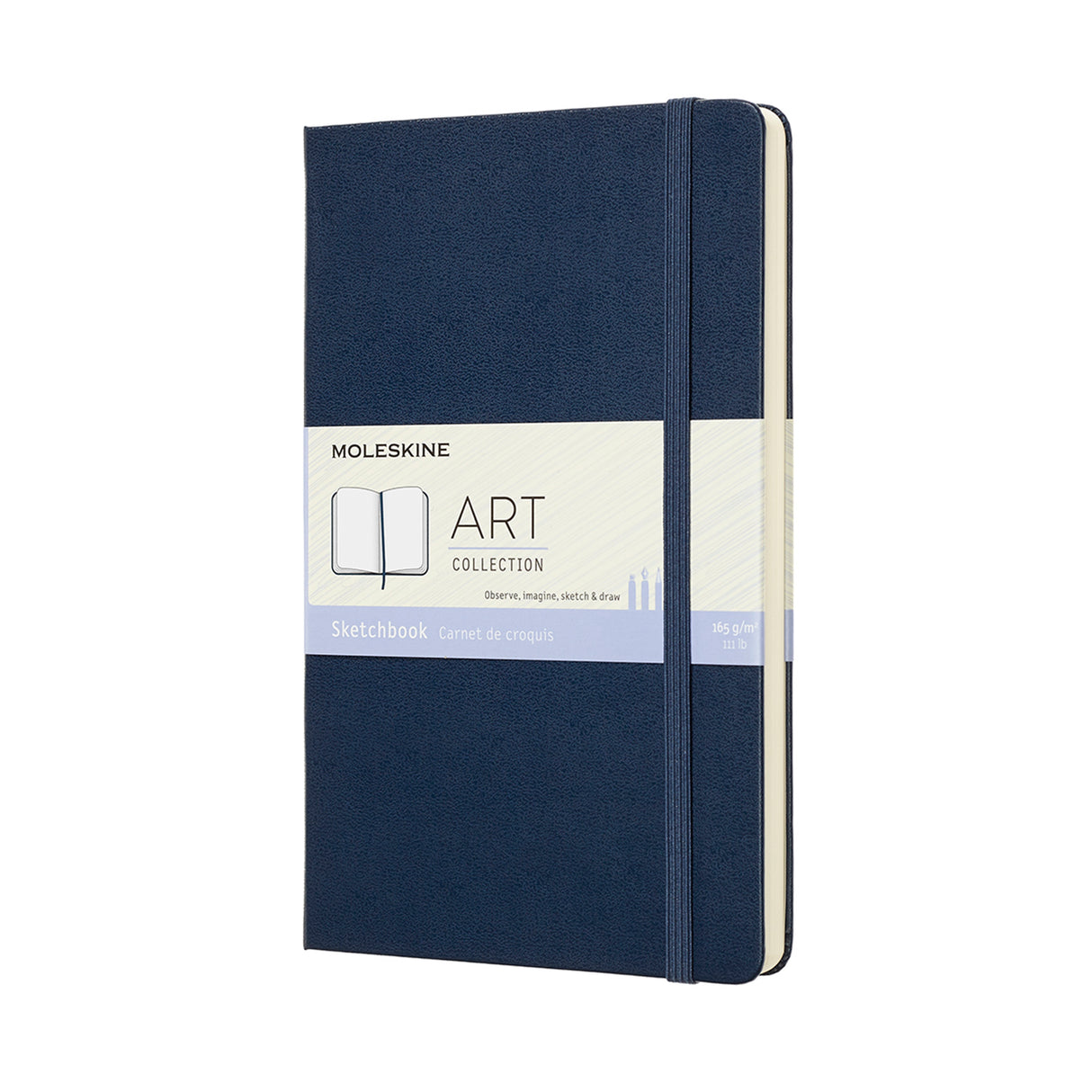 Moleskine Art Sketchbook Large Sapphire Blue - Cafe Supply