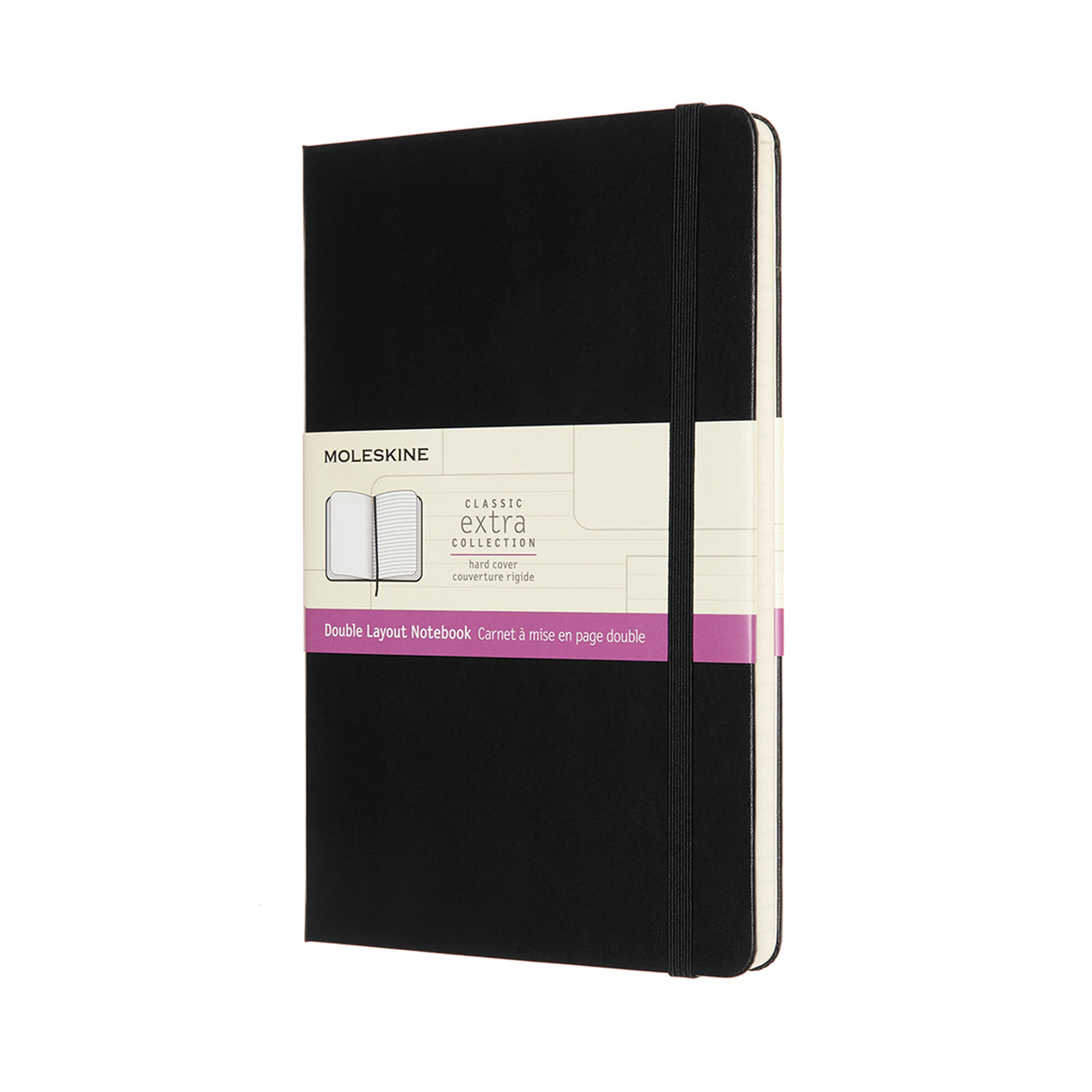 Moleskine Notebook Black Large Ruled + Plain Hard Cover - Cafe Supply