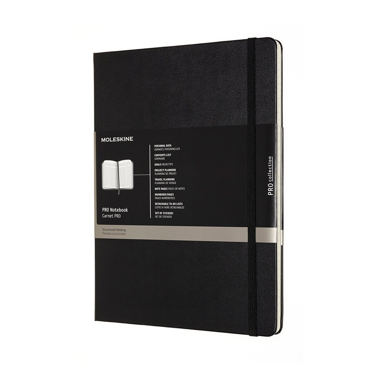 Moleskine Pro Notebook XL Black Hard - Cafe Supply