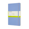 Moleskine Notebook Large Plain Hydrangea Blue Soft - Cafe Supply